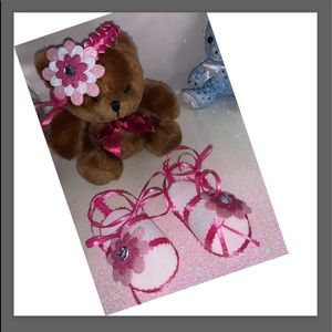Baby Girl hair band and sandals